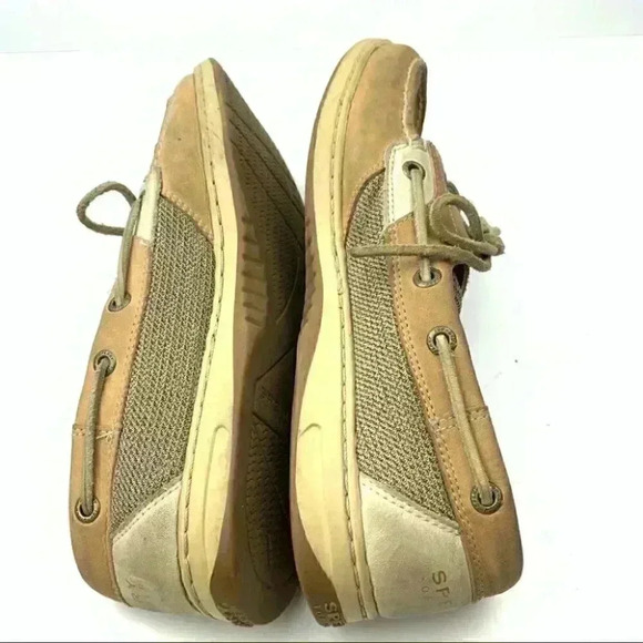 Sperry topsider Flats 10 tan leather boat shoes - Picture 6 of 12